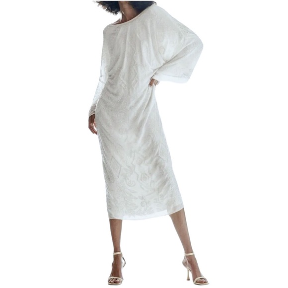 Zara Embroidered Beaded Tunic Dress - Picture 5 of 16